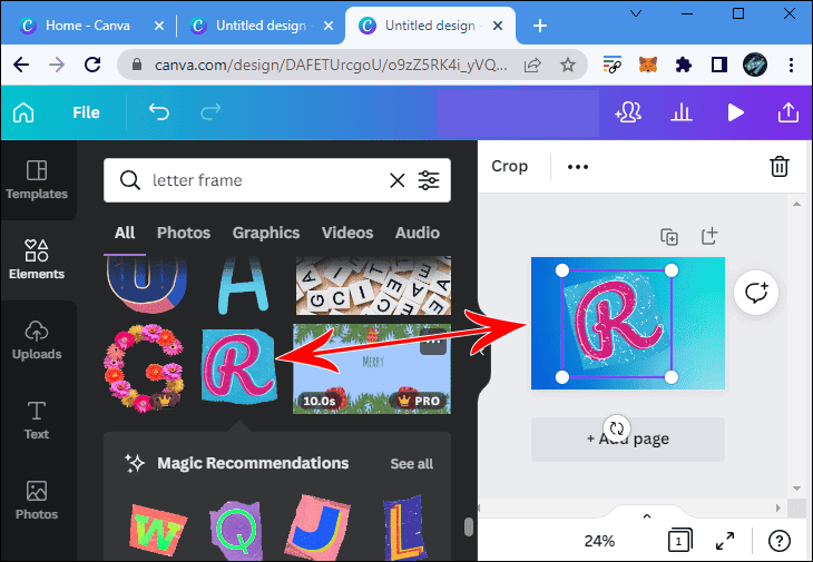wrold كيفية عمل خلفية متدرجة الألوان في Canva