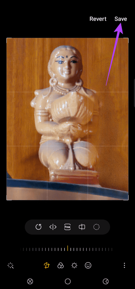 طريقة استخدام ممحاة العناصر من الصور على جوال سامسونج 13 احفظ الصورة