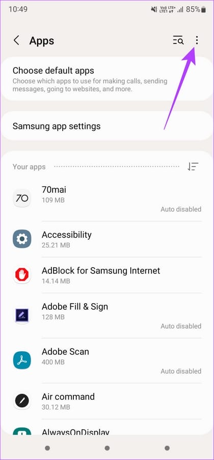 Façon de corriger l’erreur "erreur analyse package APK" 3 additional settings