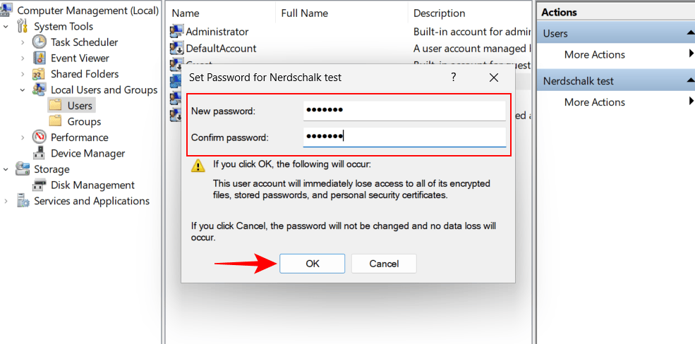 reset password with cmd win 11 42 كيفية إعادة تعيين كلمة مرور مسؤول ويندوز 11 باستخدام موجه الأوامر (CMD)