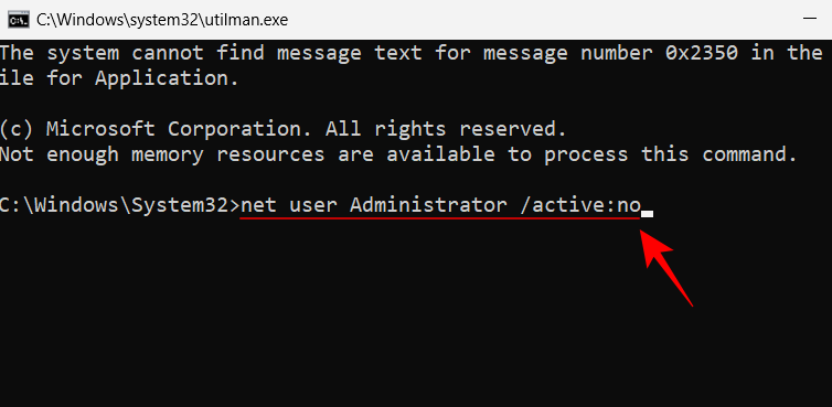 reset password with cmd win 11 46 كيفية إعادة تعيين كلمة مرور مسؤول ويندوز 11 باستخدام موجه الأوامر (CMD)