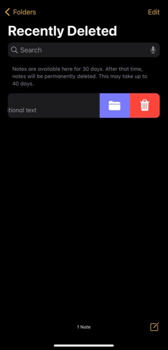 restore deleted note 1 Doğrudan not yaratmak için notları yükseltin: Apple Notes