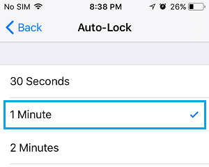 l'iPhone ne se met pas en veille: Comment réparer ? 2 Select Auto-Lock Time on iPhone