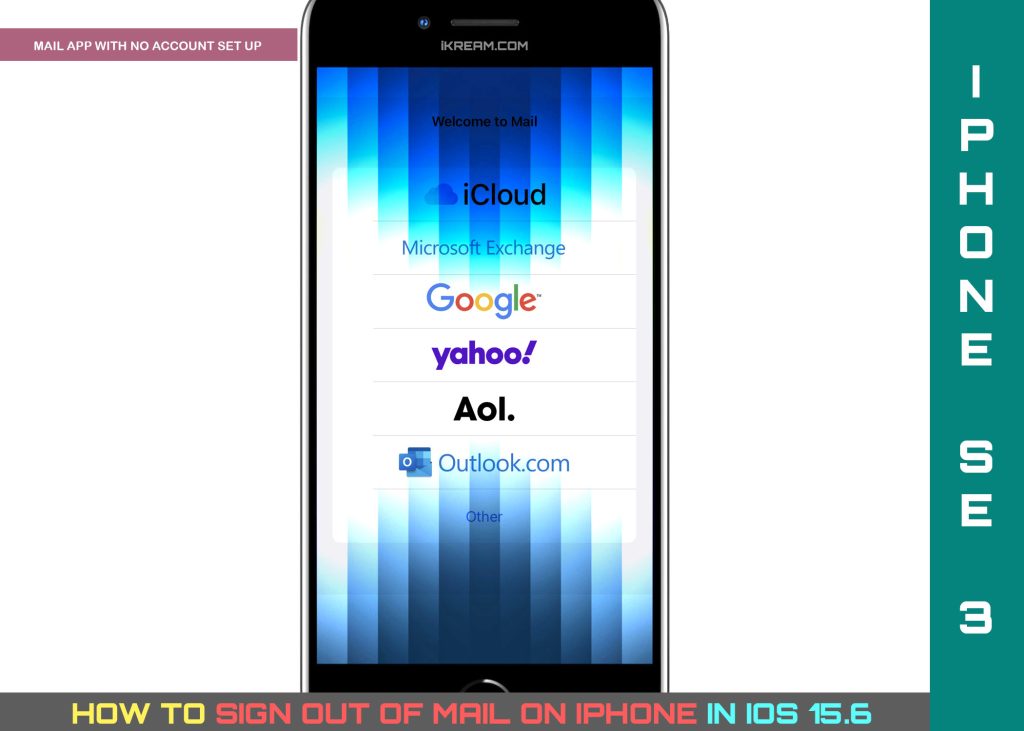 sign out of mail on iphone se3 NO ACCOUNT 1024x731 1 iPhone'da Mail'den Çıkış Yapma