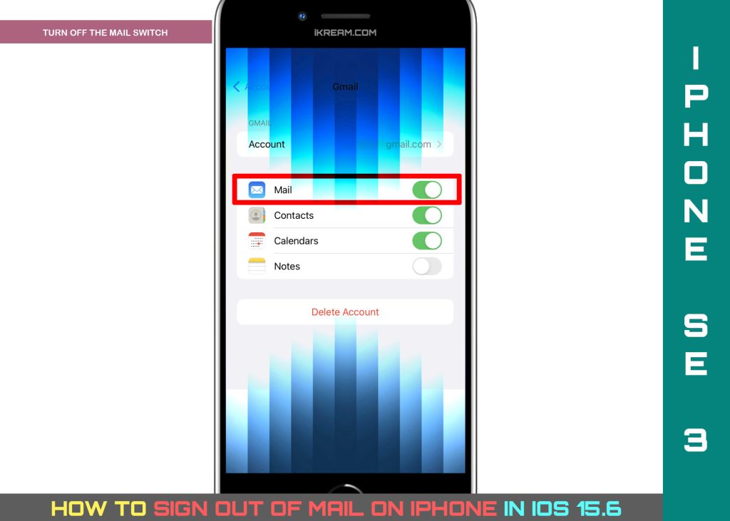 sign out of mail on iphone se3 OFF 1024x731 1 iPhone'da Mail'den Çıkış Yapma