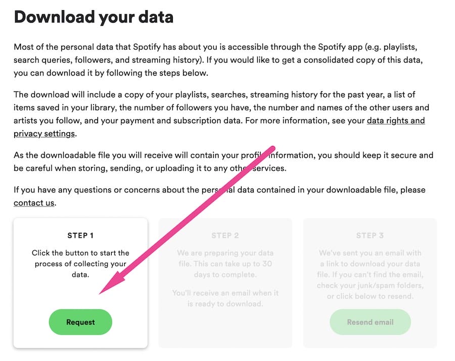 Comment voir et effacer l'historique d'écoute de Spotify 5 spotify download your data step 2 Comment voir et effacer l'historique d'écoute de Spotify