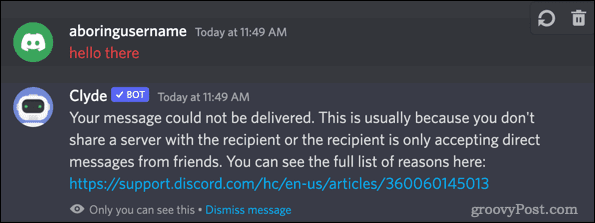 discord clyde message