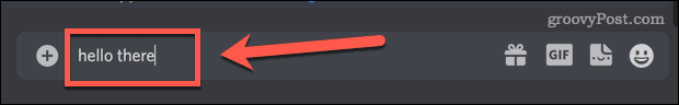 discord type message