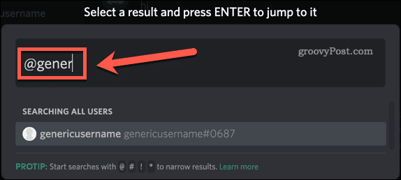 discord type username