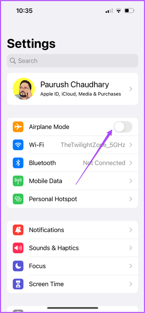 turn on airplane mode in iphone İPhone WhatsApp Siyah ekran sorunu: çözüm