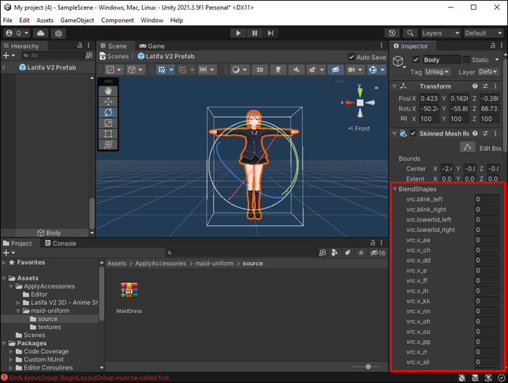 unity 7 Comment changer votre avatar dans VRChat ?