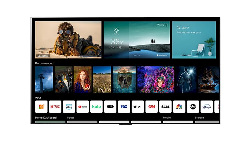 مقارنة بين WebOS و Tizen و أندرويد TV 8 webOS