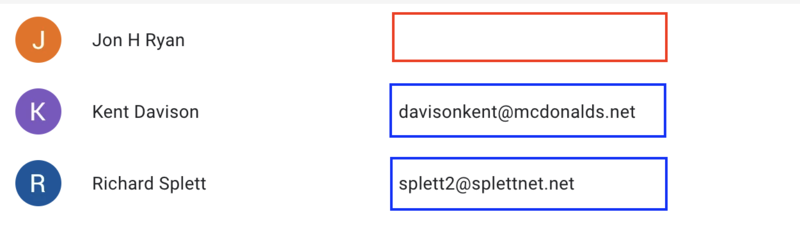 why are gmail contacts not showing up