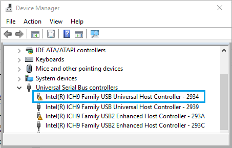 Windows 11/10’da Bağlantı noktası kullanımda, Lütfen bekleyin Hatası 22 Faulty USB Controllers on Device Manager Screen