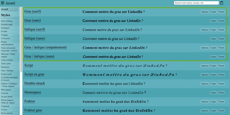 Yaytext Bold LinkedIn