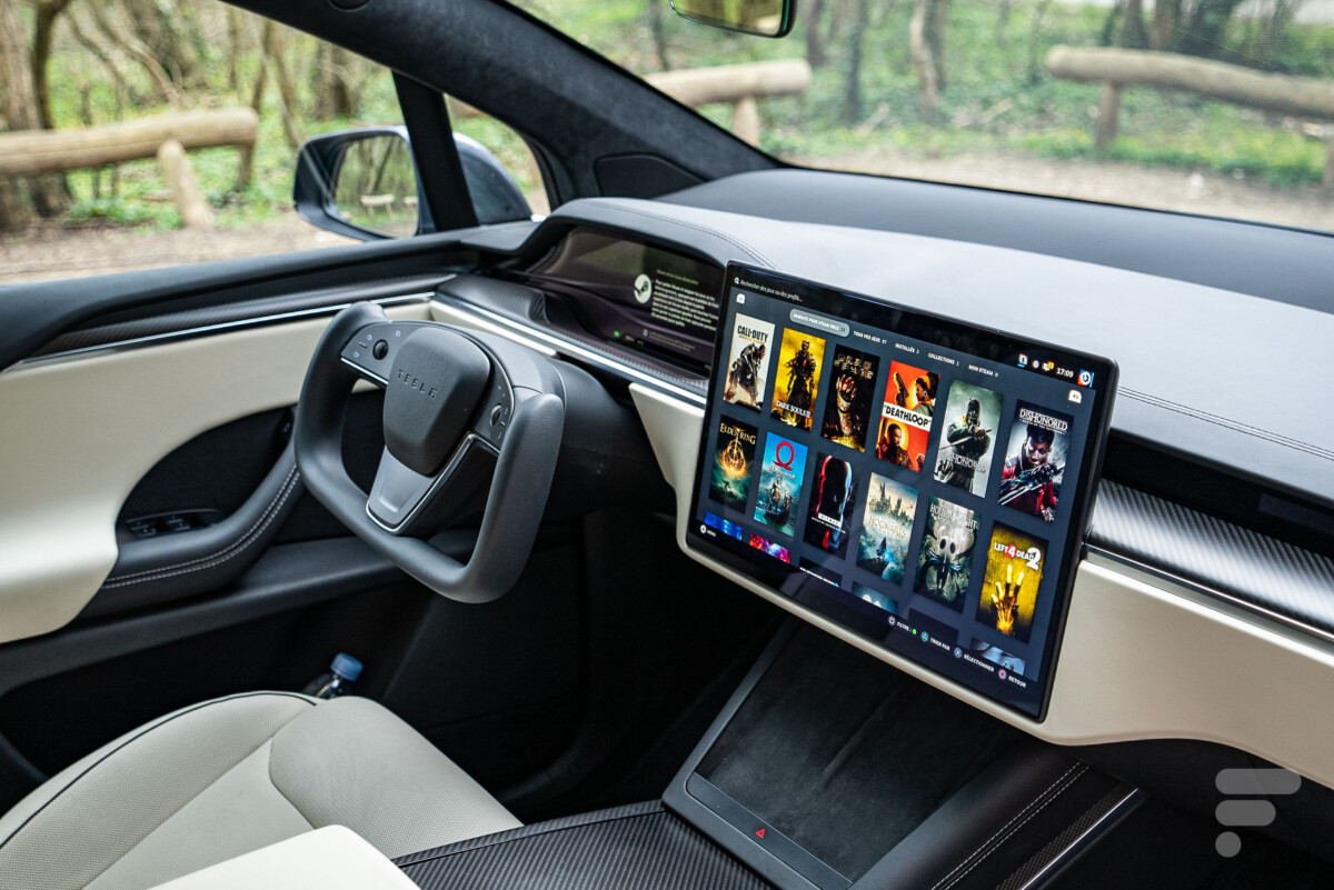 How to Play Steam in a Tesla: Video Games with PS5 Power in a Car 17 tesla model x plaid steam 1200x801 1 How to Play Steam in a Tesla: Video Games with PS5 Power in a Car