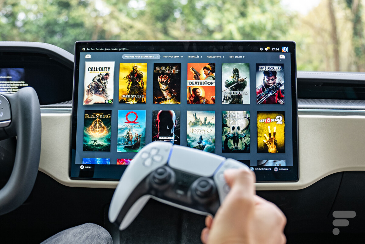 How to Play Steam in a Tesla: Video Games with PS5 Power in a Car 16 tesla model x plaid steam 8 1200x801 1 How to Play Steam in a Tesla: Video Games with PS5 Power in a Car
